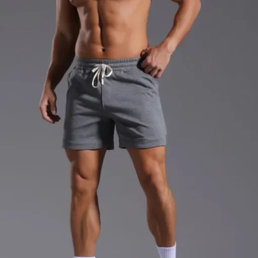 Men's Athletic Shorts Sweat Shorts Shorts Summer Shorts Pocket Drawstring Elastic Waist Plain Comfort Breathable Short Outdoor Sports Classic Casual Black White Micro-elastic