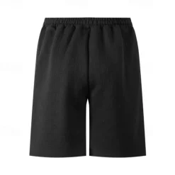 Men's Athletic Shorts Sweat Shorts Shorts Summer Shorts Pocket Drawstring Elastic Waist Plain Comfort Breathable Short Outdoor Sports Classic Casual Black White