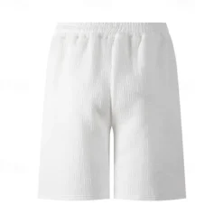 Men's Athletic Shorts Sweat Shorts Shorts Summer Shorts Pocket Drawstring Elastic Waist Plain Comfort Breathable Short Outdoor Sports Classic Casual Black White