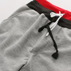 Men's Athletic Shorts Sweatpants Capri Pants Drawstring Color Block Comfort Breathable Casual Daily Streetwear Sports Fashion Black White Micro-elastic