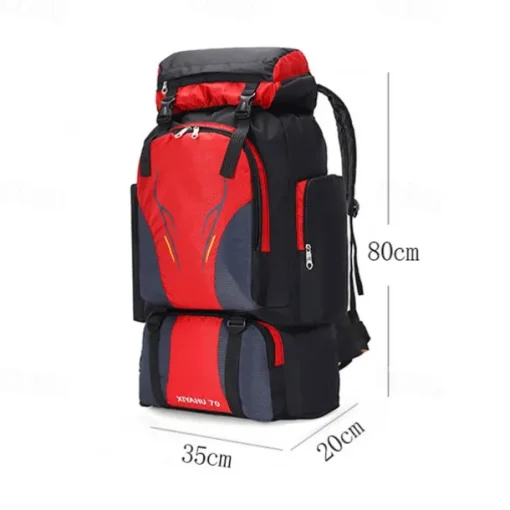 Men's Backpack Functional Backpack Tactical Backpack Outdoor Camping & Hiking Traveling Color Block Oxford Cloth Large Capacity Waterproof Breathable Zipper 202 black 201 dark blue 202 military green