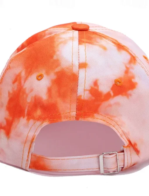 Men's Baseball Cap Sun Hat Trucker Hat White Blue Cotton Adjustable Fashion Daily Wear Festival Tie Dye Casual / Daily