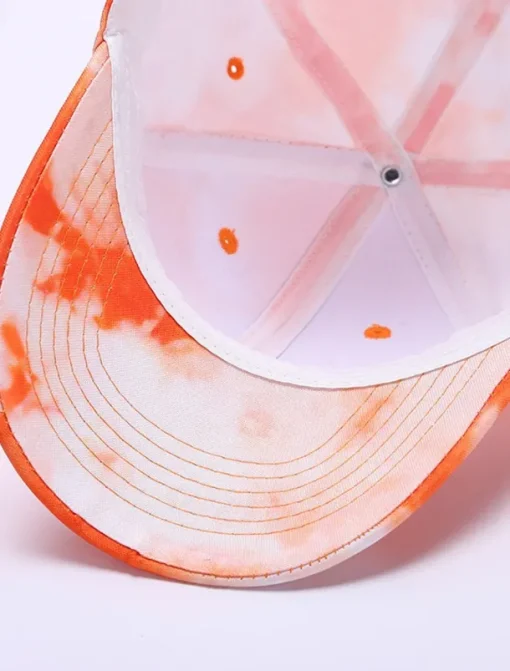 Men's Baseball Cap Sun Hat Trucker Hat White Blue Cotton Adjustable Fashion Daily Wear Festival Tie Dye Casual / Daily