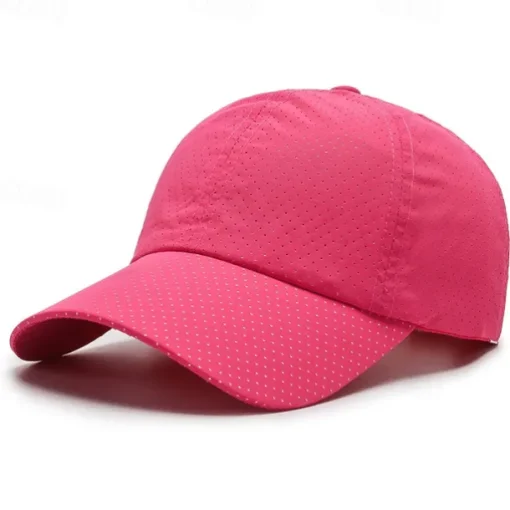 Men's Baseball Cap Sun Hat Trucker Hat White khaki Polyester Fashion Casual Street Daily Plain Adjustable Sunscreen Breathable