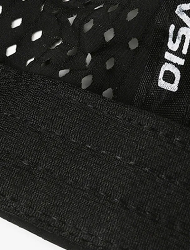 Men's Baseball Cap Sun Hat Trucker Hat Black White Polyester Fashion Casual Street Daily Plain Adjustable Sunscreen Breathable