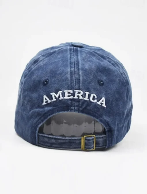 Men's Baseball Cap Sun Hat Trucker Hat Black Yellow Cotton Embroidered Fashion Casual Street Daily American US Flag Adjustable Sunscreen Breathable
