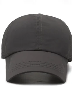 Men's Baseball Cap Sun Hat Trucker Hat Black White Polyester Fashion Casual Street Daily Plain Adjustable Sunscreen Breathable Quick Dry