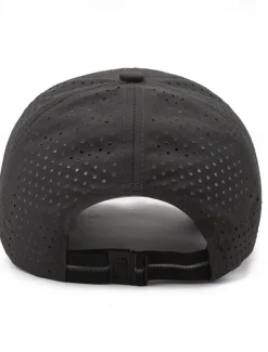 Men's Baseball Cap Sun Hat Trucker Hat Black White Polyester Fashion Casual Street Daily Plain Adjustable Sunscreen Breathable Quick Dry