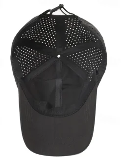 Men's Baseball Cap Sun Hat Trucker Hat Black White Polyester Fashion Casual Street Daily Plain Adjustable Sunscreen Breathable Quick Dry