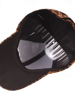 Men's Baseball Cap White Brown Cotton Print Streetwear Stylish Casual Daily Outdoor clothing Holiday Cheetah Print Zebra Print Sunscreen