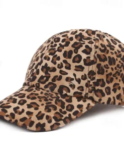 Men's Baseball Cap White Brown Cotton Print Streetwear Stylish Casual Daily Outdoor clothing Holiday Cheetah Print Zebra Print Sunscreen