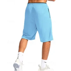 Men's Basketball Shorts Casual Shorts Mesh Shorts Athletic Short Pocket Drawstring Elastic Waist Plain Comfort Breathable Short Outdoor Vacation Sport Casual Black White