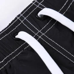 Men's Bathing Suit Board Shorts Swim Shorts Swim Trunks Bermuda shorts Pocket Drawstring with Mesh lining Solid Color Quick Dry Short Casual Holiday Beach Stylish Classic Style Black Navy Blue