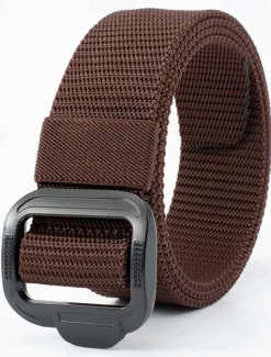 Men's Belt Nylon Belt Outdoor Belt Waist Belt Black Navy Blue Nylon Adjustable Heavy-Duty Plain Outdoor Daily