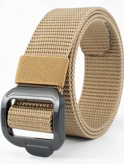 Men's Belt Nylon Belt Outdoor Belt Waist Belt Black Navy Blue Nylon Adjustable Heavy-Duty Plain Outdoor Daily