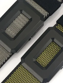 Men's Belt Nylon Belt Reversible Belt Waist Belt Red Kakhi Alloy Durable Adjustable Plain Outdoor Daily