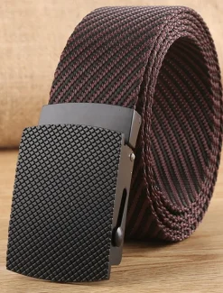 Men's Belt Nylon Belt Waist Belt Yellow Blue Alloy Durable Adjustable Plain Outdoor Daily