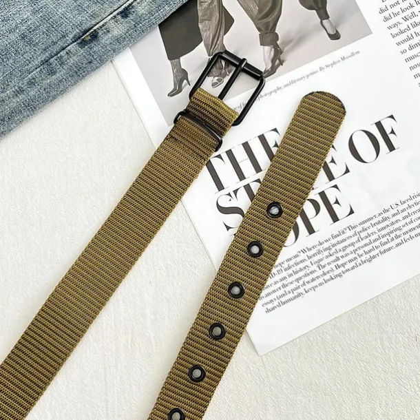 Men's Belt Tactical Belt Nylon Web Work Belt Black Blue Canvas Stainless Steel / Iron Military Army Plain Daily Wear Going out Weekend
