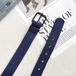 Men's Belt Tactical Belt Nylon Web Work Belt Black Blue Canvas Stainless Steel / Iron Military Army Plain Daily Wear Going out Weekend