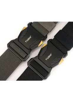 Men's Belt Tactical Belt Nylon Web Work Belt Black Royal Blue Nylon Military Army Plain Daily Wear Going out Weekend