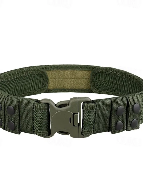 Men's Belt Tactical Belt Nylon Web Work Belt Black Ginger Straw Military Army Plain Daily Wear Going out Weekend