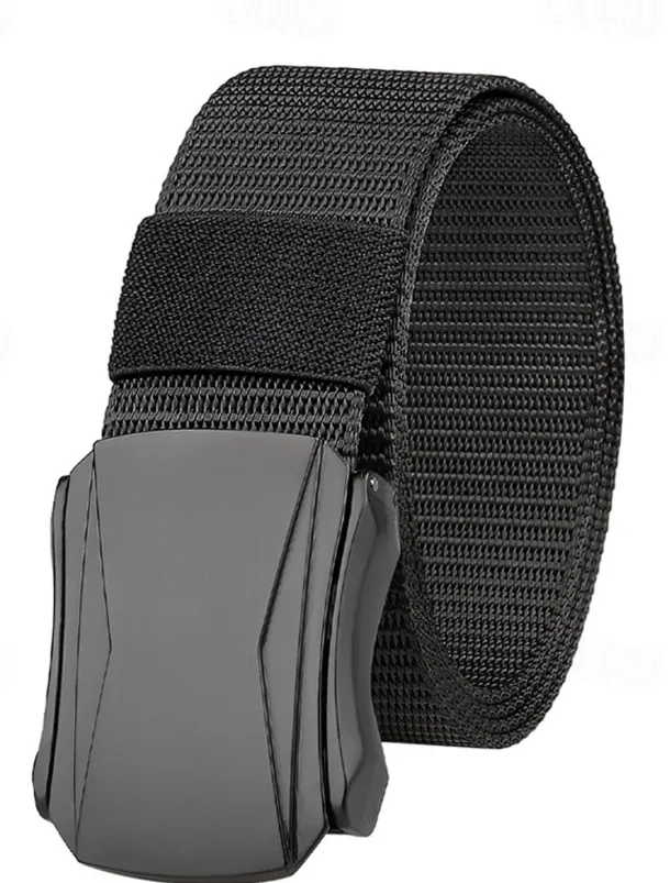 Men's Belt Tactical Belt Nylon Web Work Belt Black Blue Straw Military Army Plain Daily Wear Going out Weekend