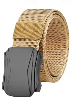 Men's Belt Tactical Belt Nylon Web Work Belt Black Blue Straw Military Army Plain Daily Wear Going out Weekend