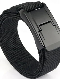 Men's Belt Tactical Belt Waist Belt Black Kakhi Polyester Alloy Durable Adjustable Plain Outdoor Daily
