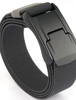 Men's Belt Tactical Belt Waist Belt Black Kakhi Polyester Alloy Durable Adjustable Plain Outdoor Daily
