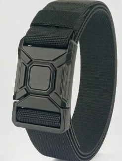 Men's Belt Tactical Belt Waist Belt Black Kakhi Alloy Durable Adjustable Plain Outdoor Daily