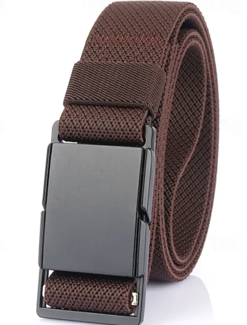 Men's Belt Tactical Belt Waist Belt Black Kakhi Polyester Alloy Durable Adjustable Plain Outdoor Daily