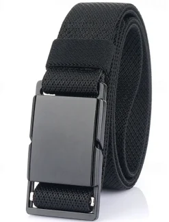 Men's Belt Tactical Belt Waist Belt Black Kakhi Polyester Alloy Durable Adjustable Plain Outdoor Daily