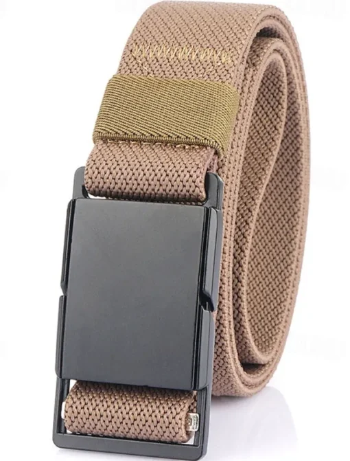 Men's Belt Tactical Belt Waist Belt Black Kakhi Polyester Alloy Durable Adjustable Plain Outdoor Daily