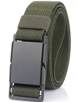Men's Belt Tactical Belt Waist Belt Black Kakhi Polyester Alloy Durable Adjustable Plain Outdoor Daily