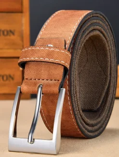 Men's Belt Waist Belt Blue Brown Canvas Alloy Vintage Durable Adjustable Plain Outdoor Daily