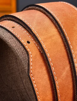 Men's Belt Waist Belt Blue Brown Canvas Alloy Vintage Durable Adjustable Plain Outdoor Daily