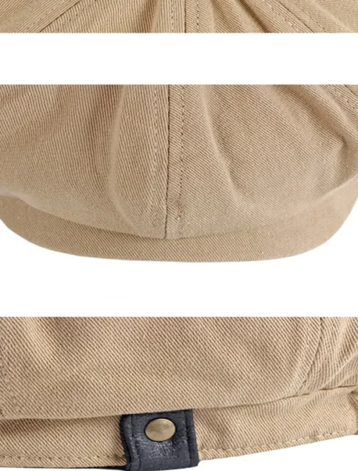 Men's Beret Hat Newsboy Cap Black Brown Cotton Adjustable Buckle Simple 1920s Fashion Holiday Street Dailywear Weekend Pure Color Portable Comfort Fashion