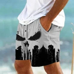 Men's Big Eyes Halloween Costumes Monster Swim Shorts Board Shorts Swimming Trunks Mid Waist Fashion Streetwear Designer Casual Daily Holiday Pocket Elastic Waist 3D Print Designer Clothing Apparel