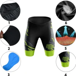 Men's Bike Shorts Cycling Padded Shorts Bike Padded Shorts / Chamois Mountain Bike MTB Road Bike Cycling Sports 3D Pad Cycling Breathable Quick Dry Yellow Red Polyester Spandex Clothing Apparel Bike