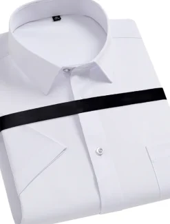 Men's Black White Yellow Pink Short Sleeve Square Neck Summer Clothing Apparel Print