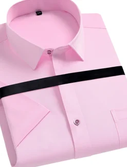 Men's Black White Yellow Pink Short Sleeve Square Neck Summer Clothing Apparel Print