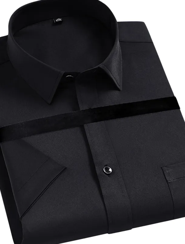 Men's Black White Yellow Pink Short Sleeve Square Neck Summer Clothing Apparel Print