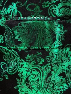 Men's Blazer Business Cocktail Party Wedding Party Party Spring & Fall Polyester Bronzing Pocket Buttons Comfortable Single Breasted Blazer Red Blue Purple Gold