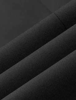 Men's Blazer Jacket School Formal Wedding Elegant Warm Fall Winter Wool Solid Color Single Breasted One-button Blazer Black