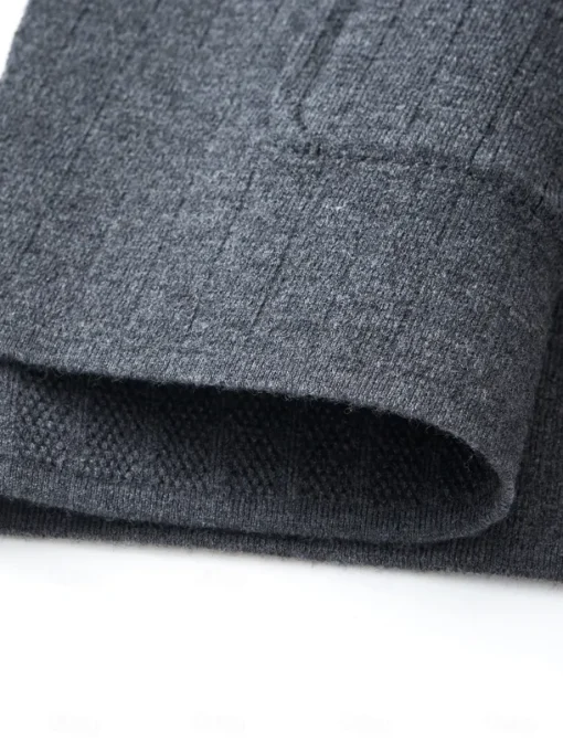 Men's Blazer Jacket Sweater Coat School Formal Wedding Elegant Warm Spring Fall Wool Nylon Solid Color Jacquard Multiple Pockets Comfy Single Breasted Two-button Blazer Black Dark Grey Army Green