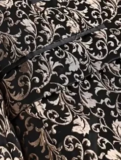 Men's Blazer Jacket Tuxedo Shawl Collar Party Luxury Jacquard Blazer Blue khaki Standard Fit Single Breasted One-button