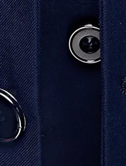 Men's Blazer Jacket Wedding Guest Casual Casual Daily Fashion Casual All Seasons Polyester Solid Colored Basic Single Breasted Blazer Navy Blue