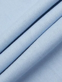 Men's Blazer Jacket Wedding Casual Daily Fashion Casual All Seasons Polyester Solid Colored Basic Single Breasted One-button Blazer Sky Blue