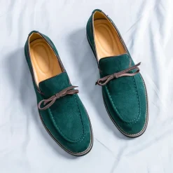 Men's Blue Loafers - Suede Faux Leather with Tassel Detailing, Stylish and Comfortable Slip-On Shoes for Men, Perfect for Casual, Office and Everyday Wear