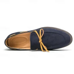Men's Blue Loafers - Suede Faux Leather with Tassel Detailing, Stylish and Comfortable Slip-On Shoes for Men, Perfect for Casual, Office and Everyday Wear
